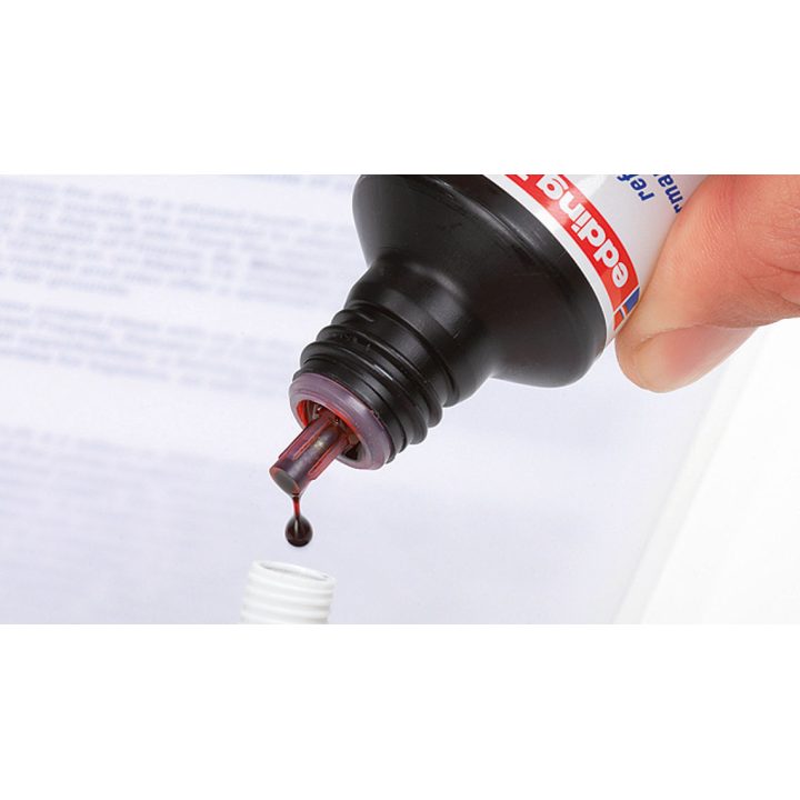 Frasco tinta para rellenar 25ml roja Edding T25-002
