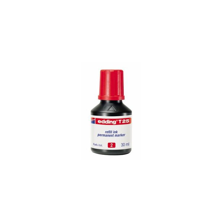 Edding T25-002 Red Ink Refill Bottle 25ml