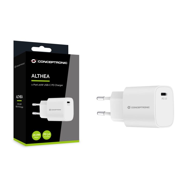 Conceptronic ALTHEA14W Universal Mobile Device Charger White AC Fast…
