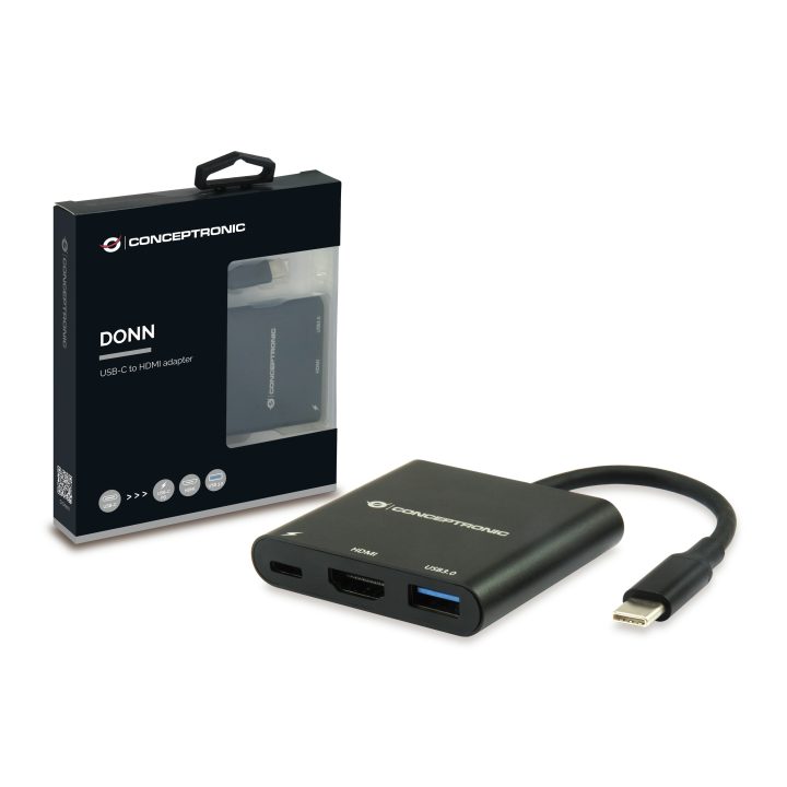 Conceptronic DONN01B Laptop Docking Station and USB 3.2 Gen 1 (3.1…
