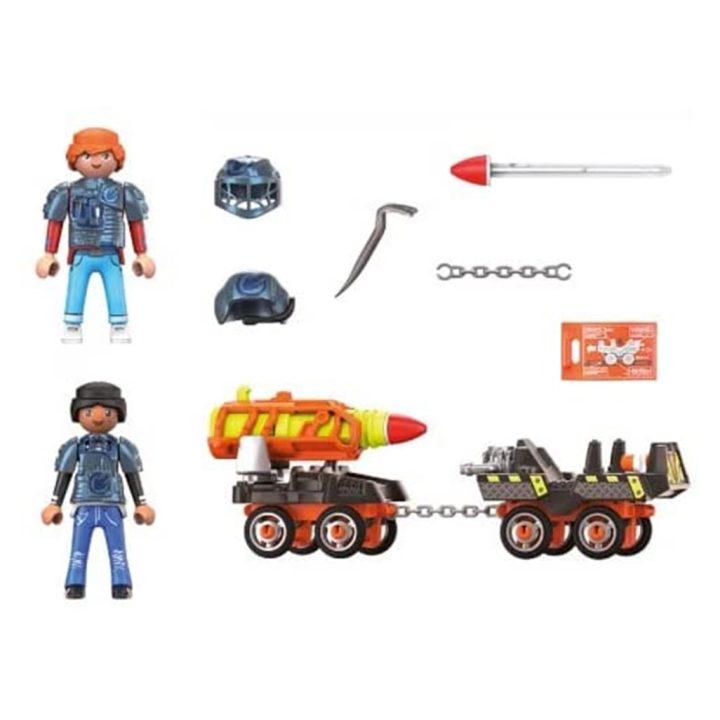 Playmobil Dino Mine carro de foguetes (70929)