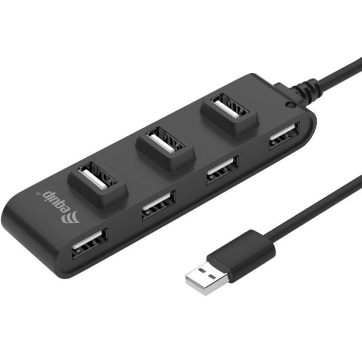Equip 128957 USB 2.0 Interface Hub 480 Mbit/s Black