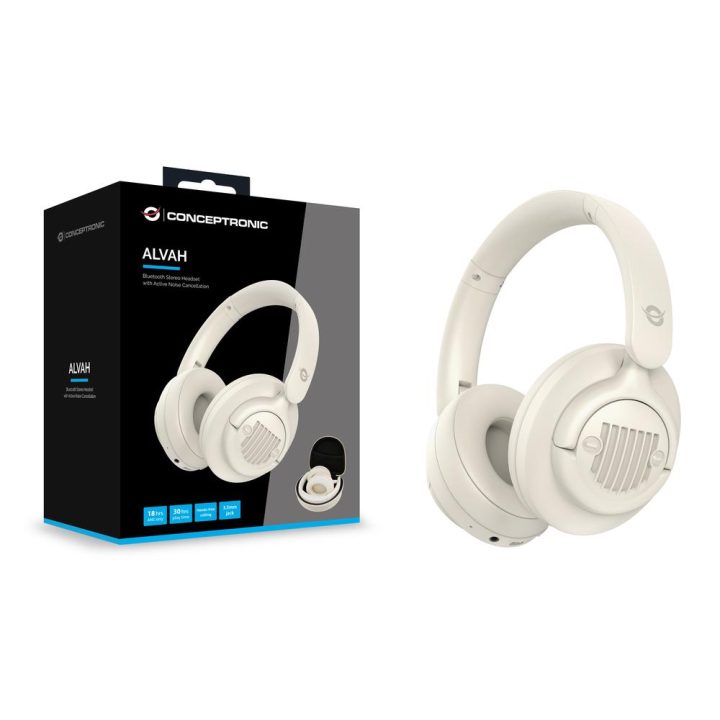 Conceptronic ALVAH02C Auriculares Inalámbricos e com Fios de Arco…