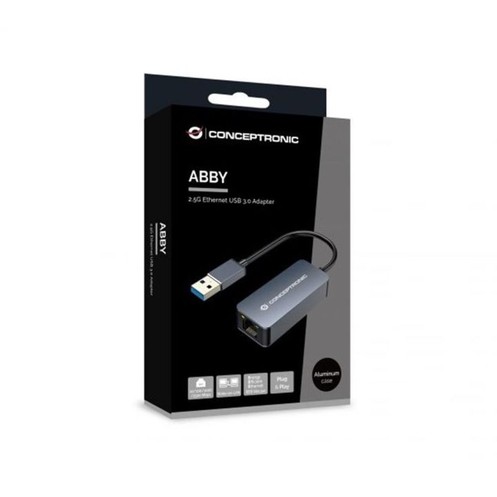 Conceptronic ABBY12G adaptador e cartão de rede Ethernet 2500 Mbit/s