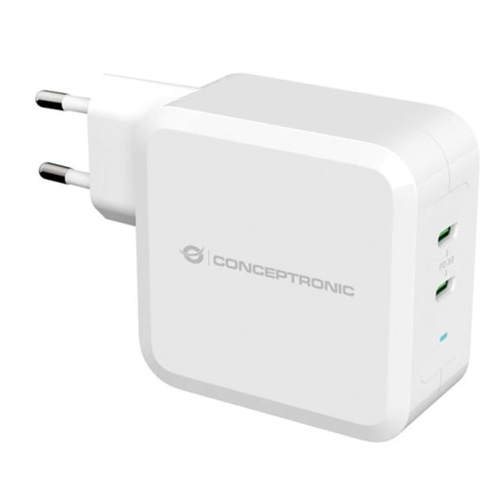 Conceptronic ALTHEA08W Universal Mobile Device Charger White AC Indoor