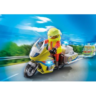 Playmobil Emergency Motorcycle with Flashing Light (71205)