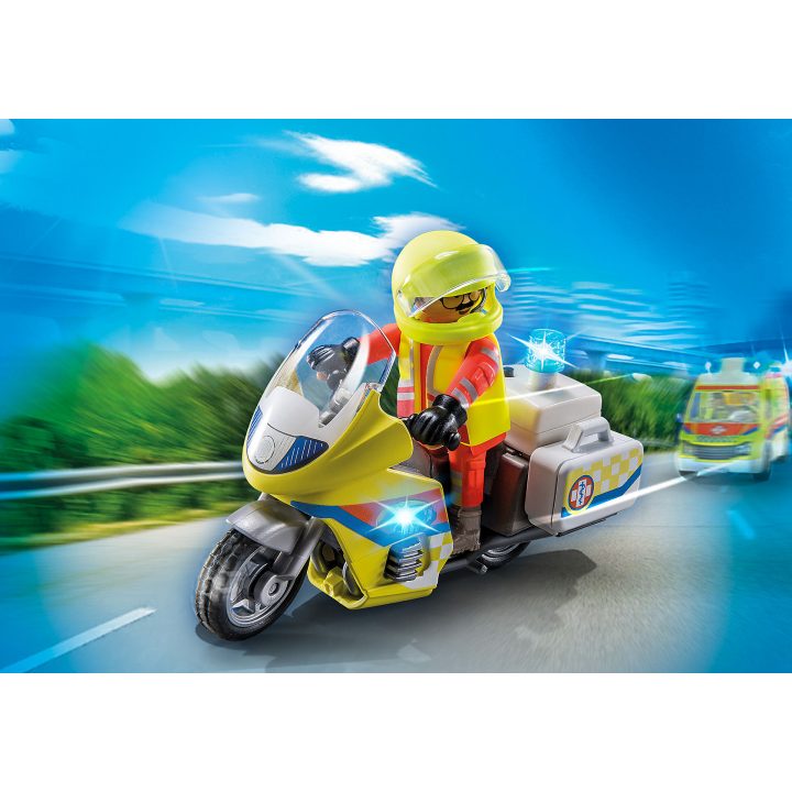 Playmobil Emergency Motorcycle with Flashing Light (71205)