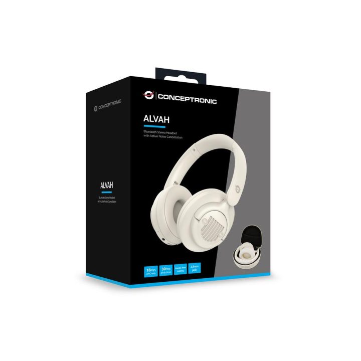 Conceptronic ALVAH02C Auriculares Inalámbricos e com Fios de Arco…