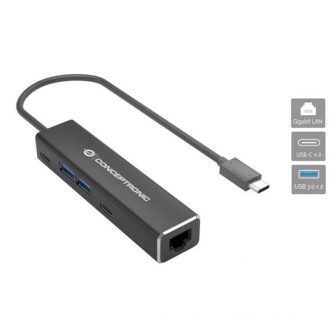 Conceptronic ABBY13B Laptop Docking Station Wired USB 3.2 Gen 1 (3.1…