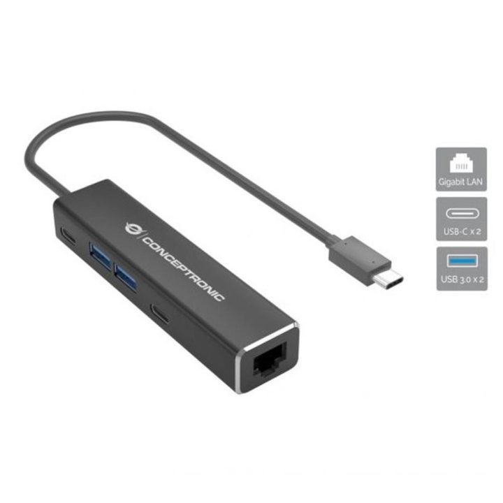 Conceptronic ABBY13B base para portátil e replicador de portas Com…