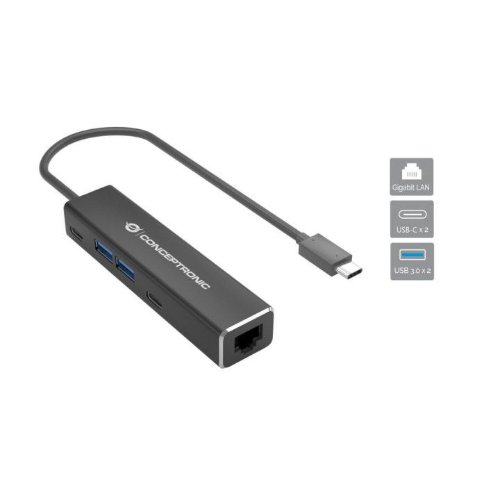 Conceptronic ABBY13B Laptop Docking Station Wired USB 3.2 Gen 1 (3.1…