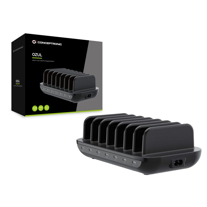 Conceptronic OZUL07B Universal Mobile Device Charger Black AC Fast…
