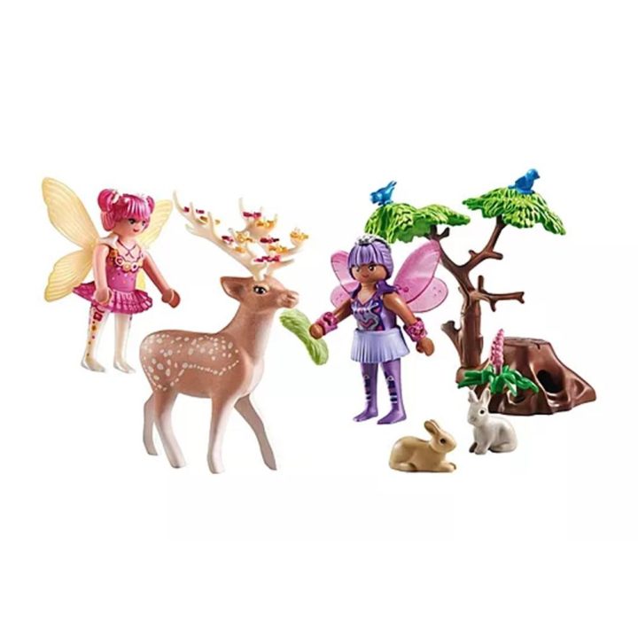 Playmobil - pack inicial fadas com animais da floresta (71800)