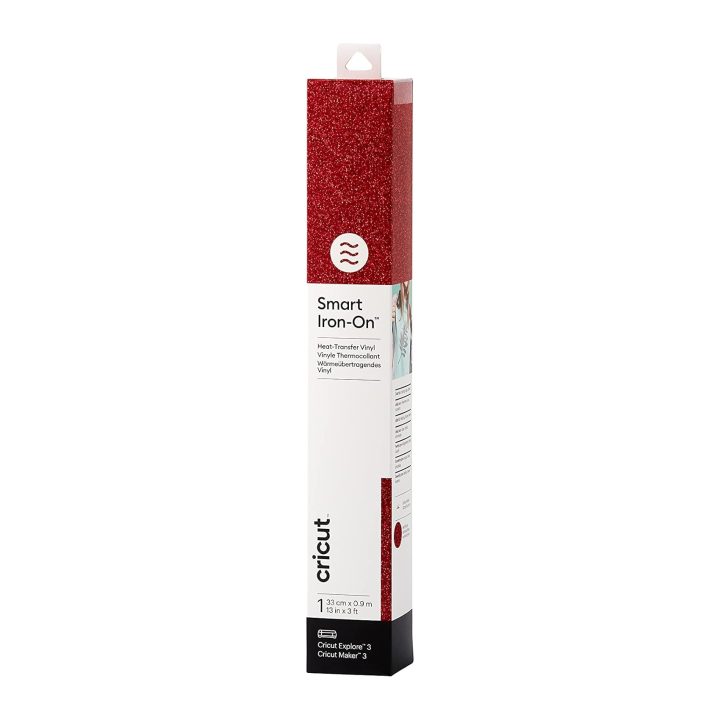 Cricut smart iron-on 33X91CM (glitter red) (2011652)
