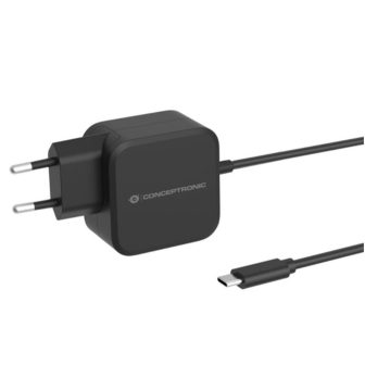 Conceptronic OZUL04BE Universal Mobile Device Charger Black AC Indoor