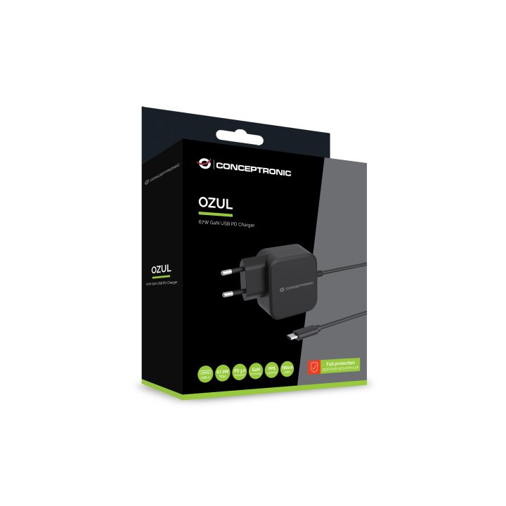 Conceptronic OZUL04BE cargador de dispositivo móvil Universal Negro…
