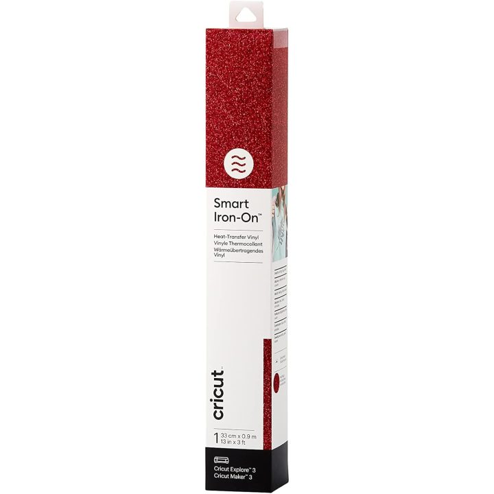 Cricut smart iron-on 33X91CM (glitter red) (2011652)