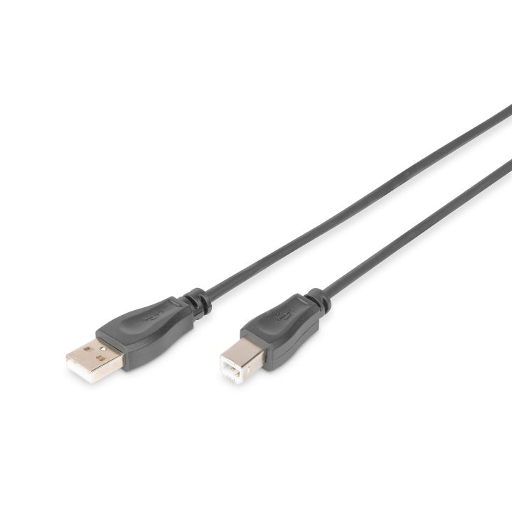 Digitus AK-300105-050-S USB 2.0 Male to Male A to B Cable 5m Black