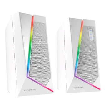 Mars Gaming 2.0 BLUETOOTH 5.0 MS7 WHITE 20W RMS SPEAKERS DYNAMIC RGB…