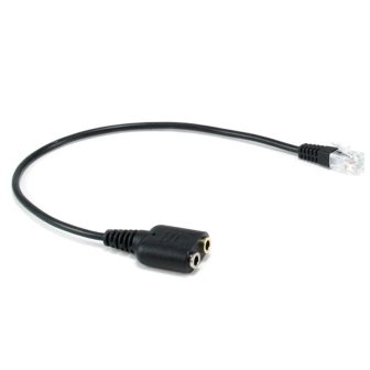 Equip 147944 Audio Cable 0.25 m RJ-9 2 x 3.5mm Black