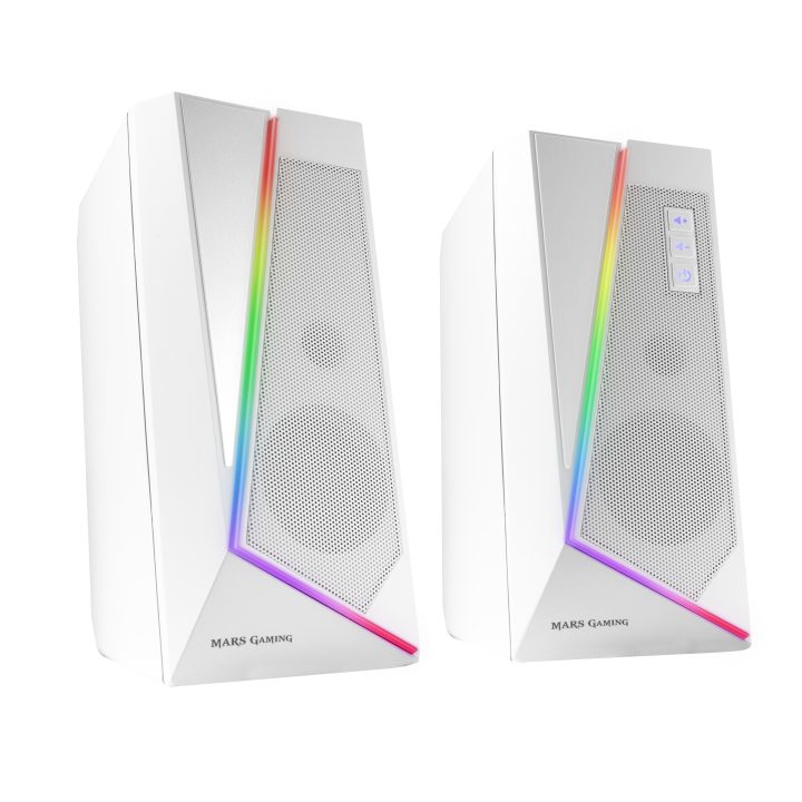 Mars Gaming 2.0 BLUETOOTH 5.0 MS7 WHITE 20W RMS SPEAKERS DYNAMIC RGB…