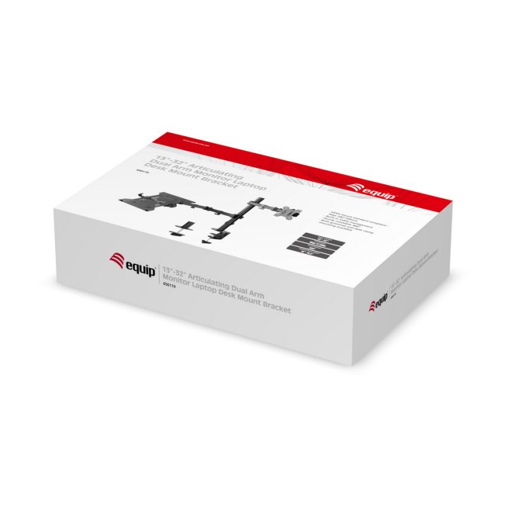 Equip Suporte de secretária articulado de duplo braço para monitor…