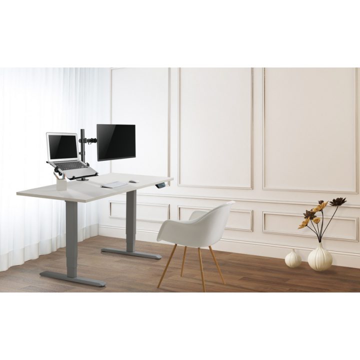 Equip Suporte de secretária articulado de duplo braço para monitor…