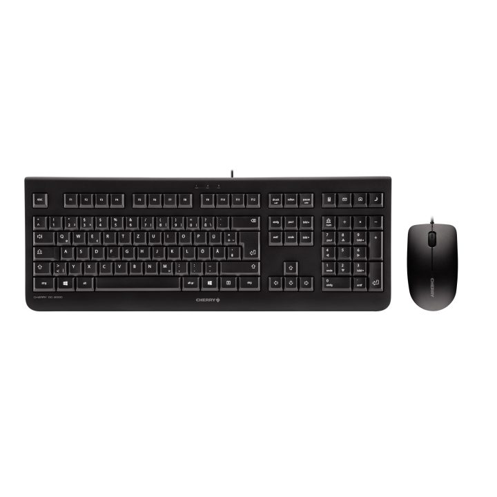 CHERRY DC 2000 teclado rato incluído Universal USB Português Preto