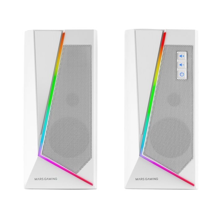 Mars Gaming 2.0 BLUETOOTH 5.0 MS7 WHITE 20W RMS SPEAKERS DYNAMIC RGB…