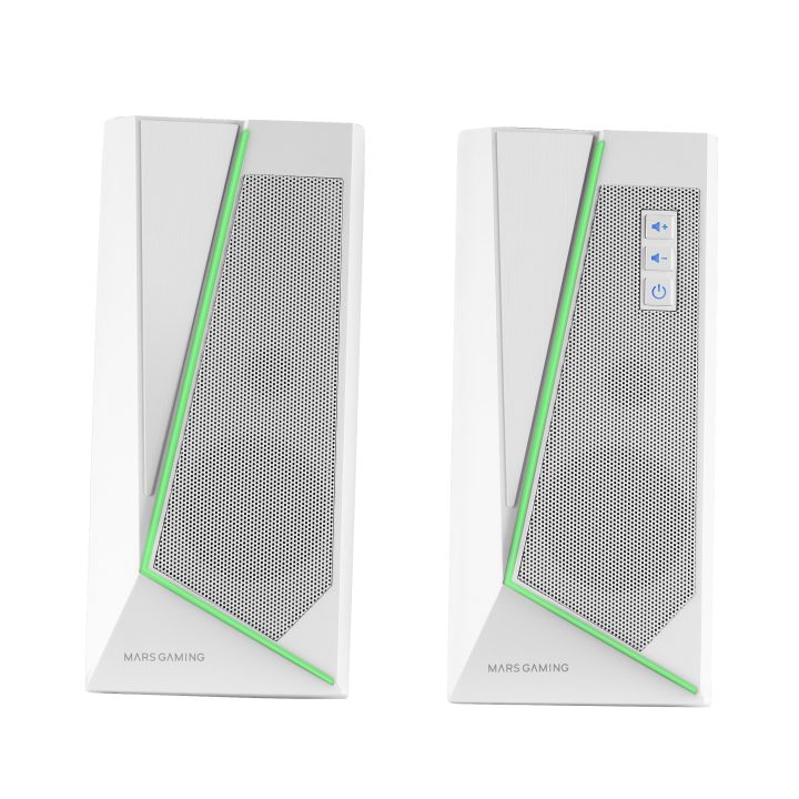 Mars Gaming 2.0 BLUETOOTH 5.0 MS7 WHITE 20W RMS SPEAKERS DYNAMIC RGB…