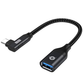 Conceptronic ABBY19B USB-C to USB-A Gender Changer Black