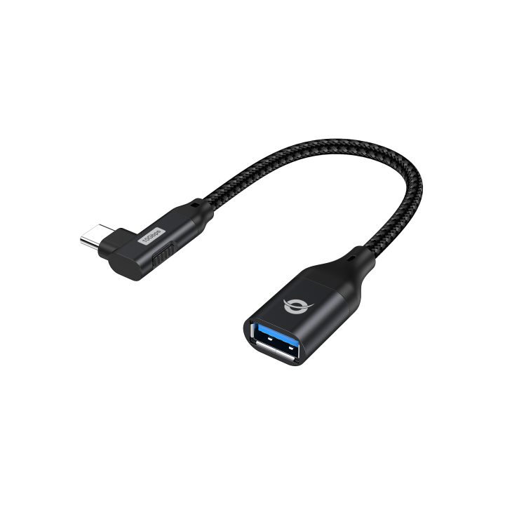 Conceptronic ABBY19B adaptador de género para cabo USB-C USB-A Preto