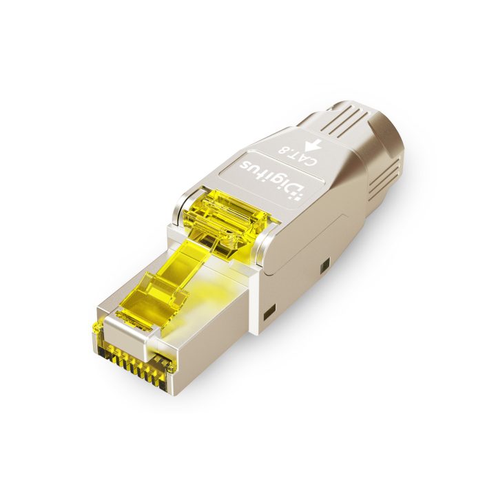 DIGITUS RJ45 Modular Plug cat.8.1, PoE++, 25/40GbE, Shielded…