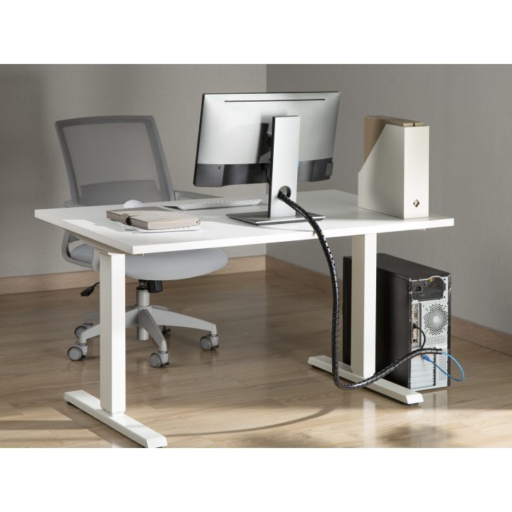 Equip 650867 organizador de cables Escritorio Pasacables Negro