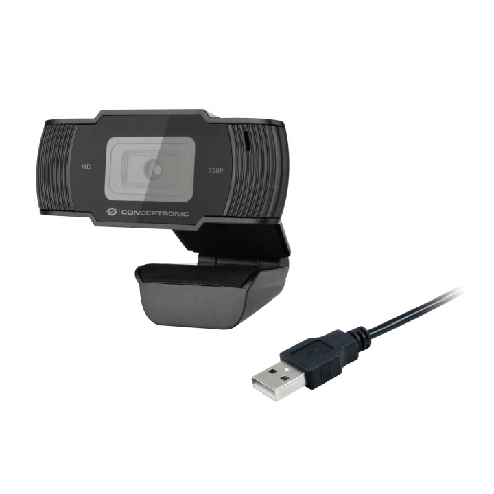 Conceptronic AMDIS05B webcam 1280 x 720 Pixéis USB 2.0 Preto