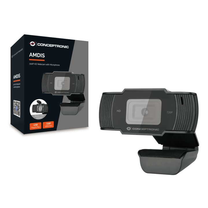 Conceptronic AMDIS05B Webcam 1280 x 720 Pixels USB 2.0 Black