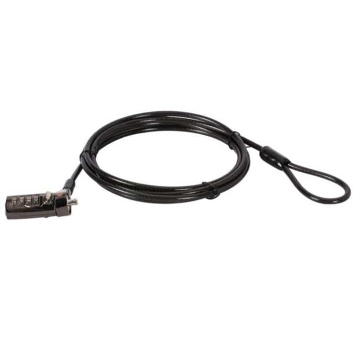 Conceptronic CUSTODIO01BN Anti-Theft Cable Black 1.8 m