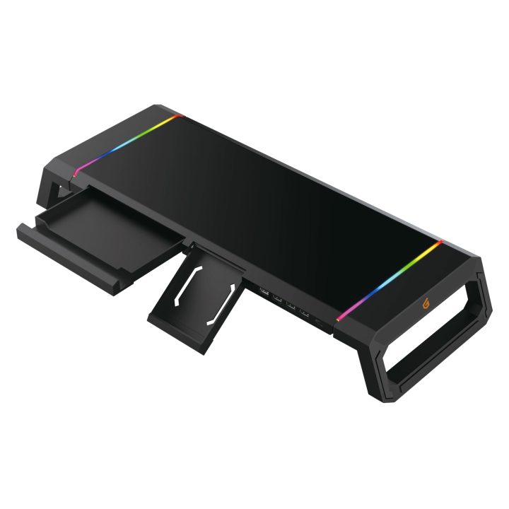 Conceptronic THORNE01B Monitor Stand Desk Black
