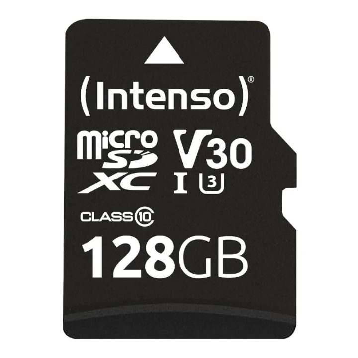 Intenso 128GB Professional V30 Micro SD Memory Card + SD Adapter…