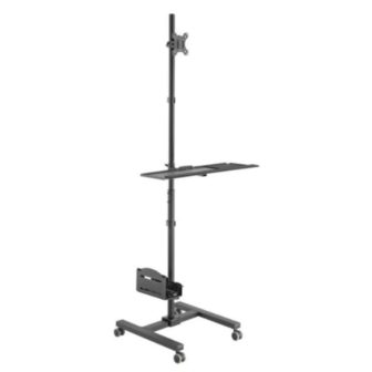 Equip Mobile Single Monitor Workstation 17"-32"