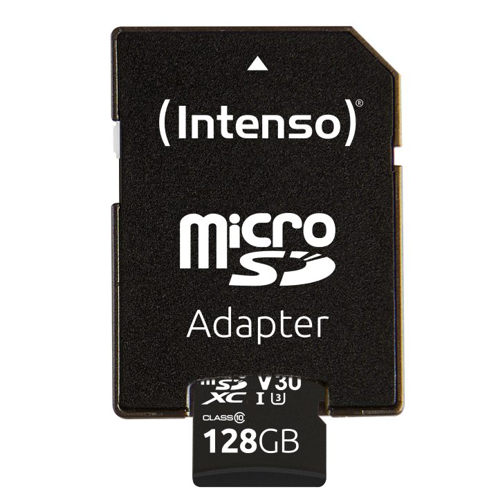 Intenso 128GB Professional V30 Micro SD Memory Card + SD Adapter…