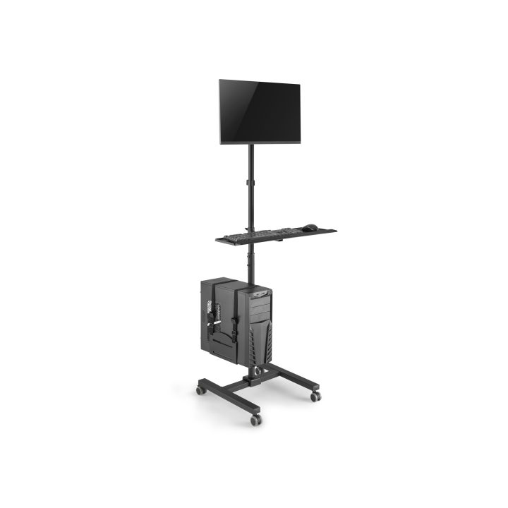 Equip Mobile Single Monitor Workstation 17"-32"