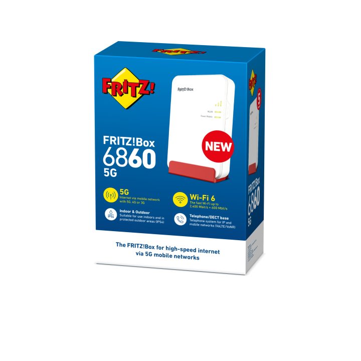 Router sem fios FRITZ!Box 6860 5G Edition International Gigabit…