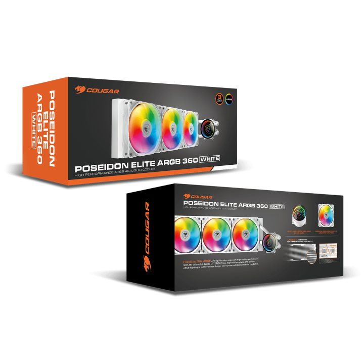 COUGAR CGR-PSDELRGB-W-360 Sistema de arrefecimento líquido all-in-one…