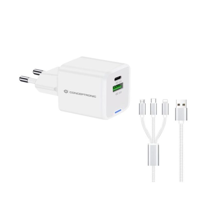 Conceptronic ALTHEA16W Universal Mobile Device Charger White AC Fast…
