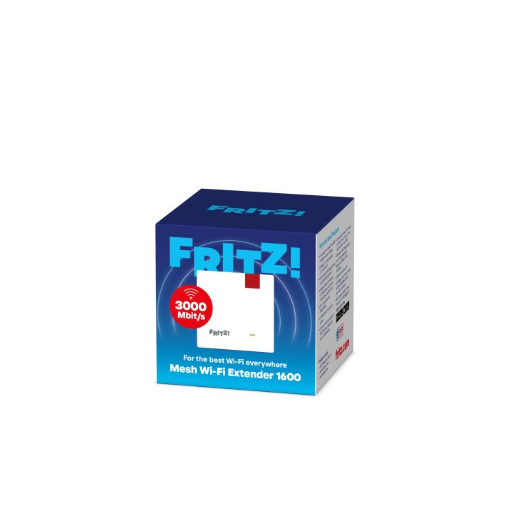Repeater Mesh Wi-Fi Extender 1600 (FRITZ! 1200 AX International)…