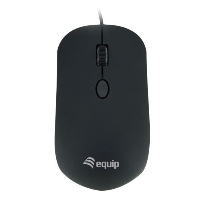 Equip 245114 ratón Oficina Ambidextro USB tipo A Óptico 1600 DPI